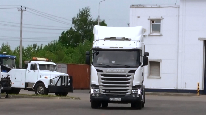 перевозки грузов на тягаче Scania